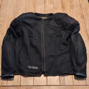 Vanson Black Mesh Motorcycle Jacket - Women's